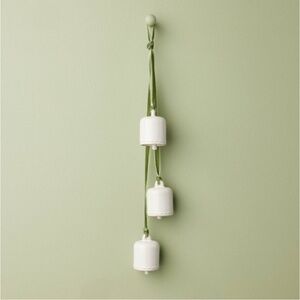 Hearth & Hand 3 Bell Ceramic Christmas Door Swag Cream.